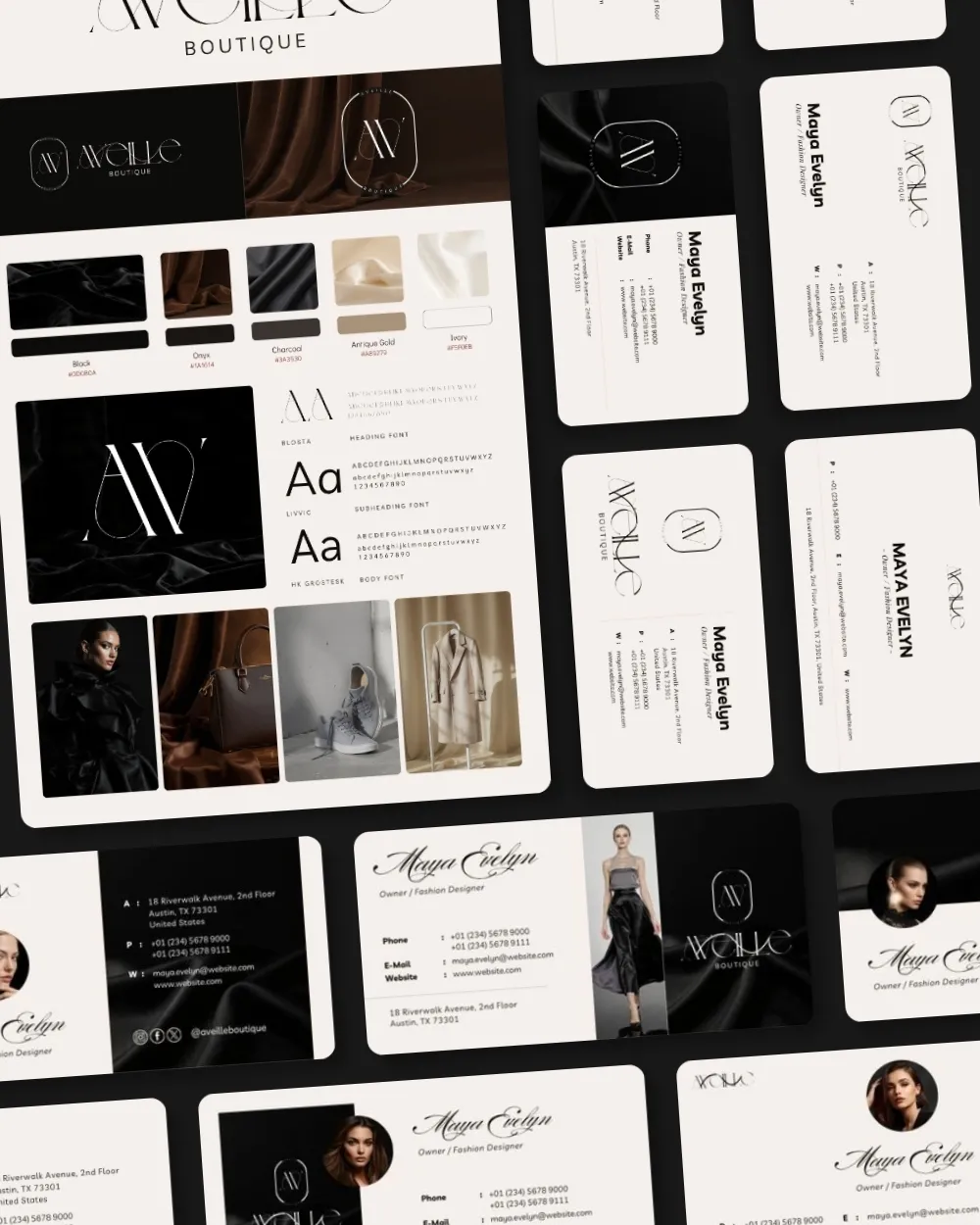 Noir Brand Identity & Stationery Kit