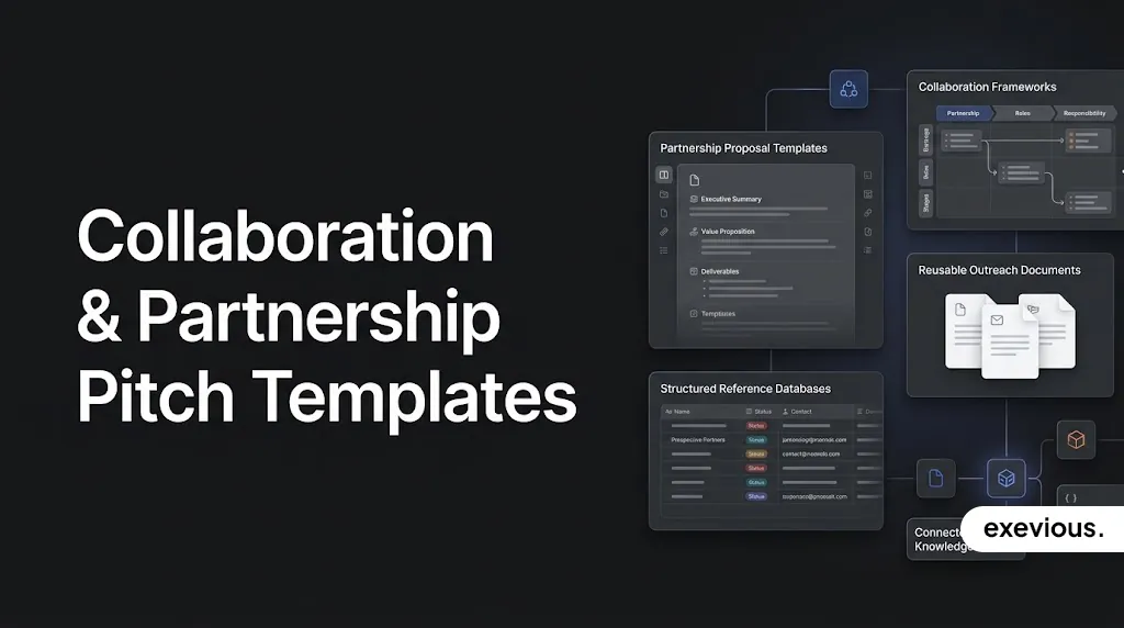 Collaboration & Partnership Pitch Templates