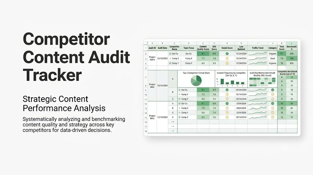 Competitor Content Audit Tracker
